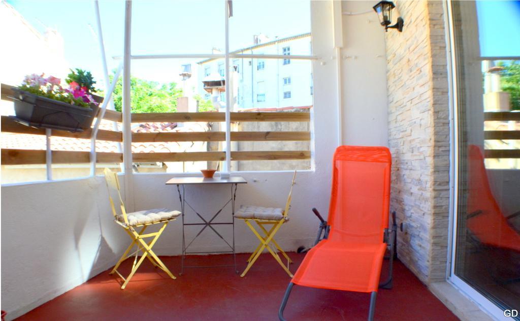 Beziers Studio Terrasse Exteriér fotografie