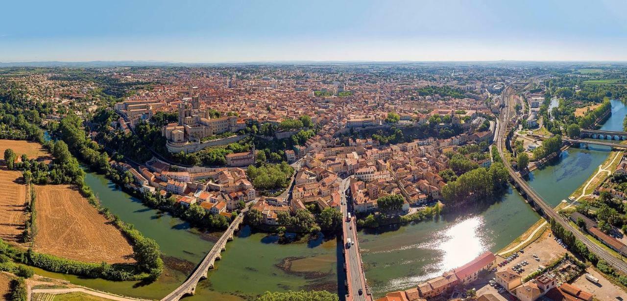 Beziers Studio Terrasse Exteriér fotografie