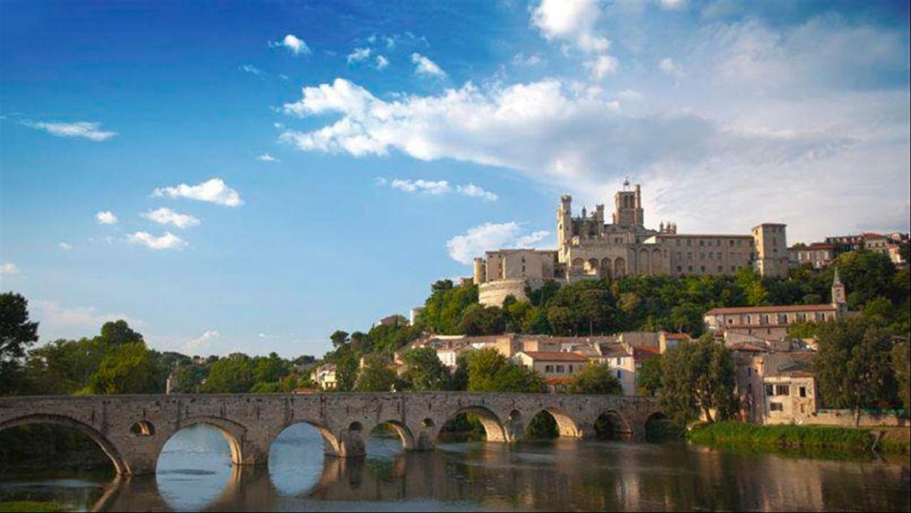 Beziers Studio Terrasse Exteriér fotografie
