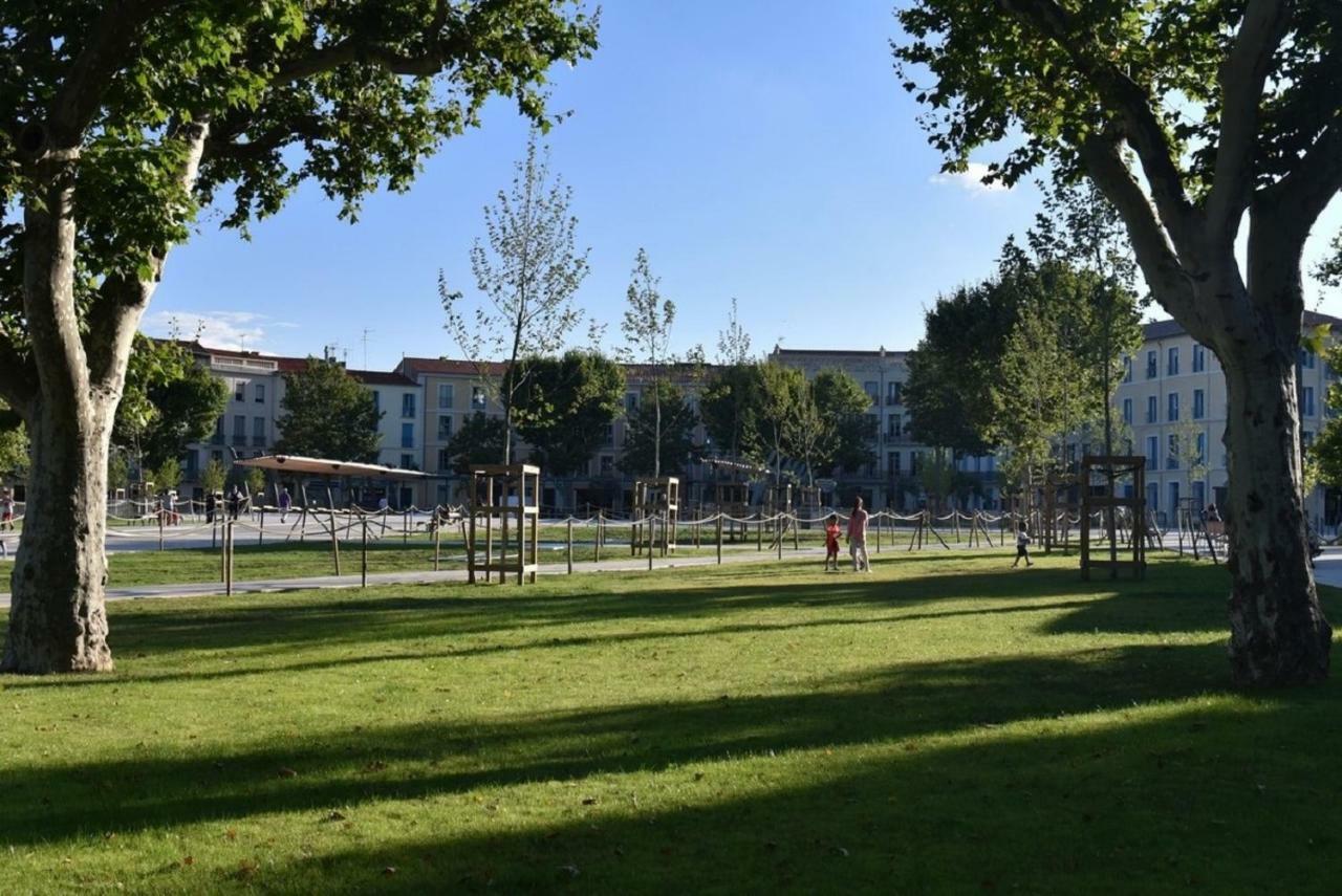 Beziers Studio Terrasse Exteriér fotografie